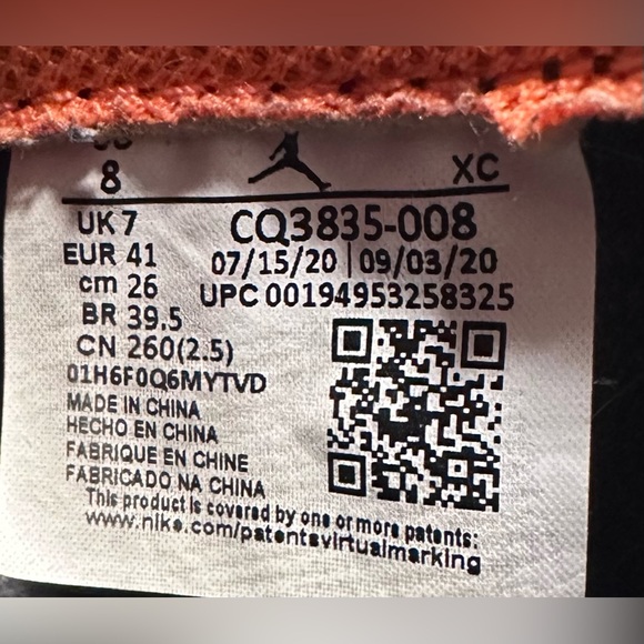 Jordan 1 High FlyEase Turf Orange USED (New selling for $300) Worn 4 times - Picture 6 of 10